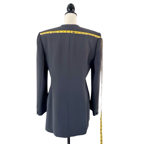 Jones New York Vintage ‘90s Women’s Dark Gray Collarless Blazer Size 10 - Picture 6 of 13